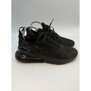 Nike Air Max 270 Triple Black Mesh Running Shoes AH6789-006 Women's 6.5